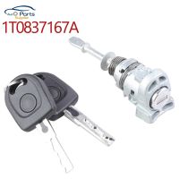 New 1T0837167A 1T0837168A Lock Door Lock Barrel Cylinder With 2 Keys for VW Touran Caddy 2003-2015