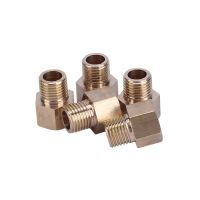 M8 M10 M12 M14 M16 M18 M20 Metric Female To Male Thread Brass Pipe Fitting Adapter Coupler Connector For Fuel Gas Water Valves