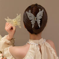 Headpiece With A Luxurious Touch Hair Grab Featuring Exquisite Craftsmanship Elegant Hair Accessory With A Bow Design Hair Grab With A Large Shark Clip Luxurious Headpiece With Intricate Detailing