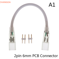 ?【Lowest price】CHANGDA 2PIN LED Corner Connector RGB ขั้วต่อตรงกลางคู่