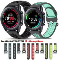 {zhiyun Watchshop}สายนาฬิกาซิลิโคนสำหรับ Samsung Galaxy Watch 3สายนาฬิกาทดแทนสำหรับ Galaxy Watch 3 Band 45Mm 41Mm Bracelet