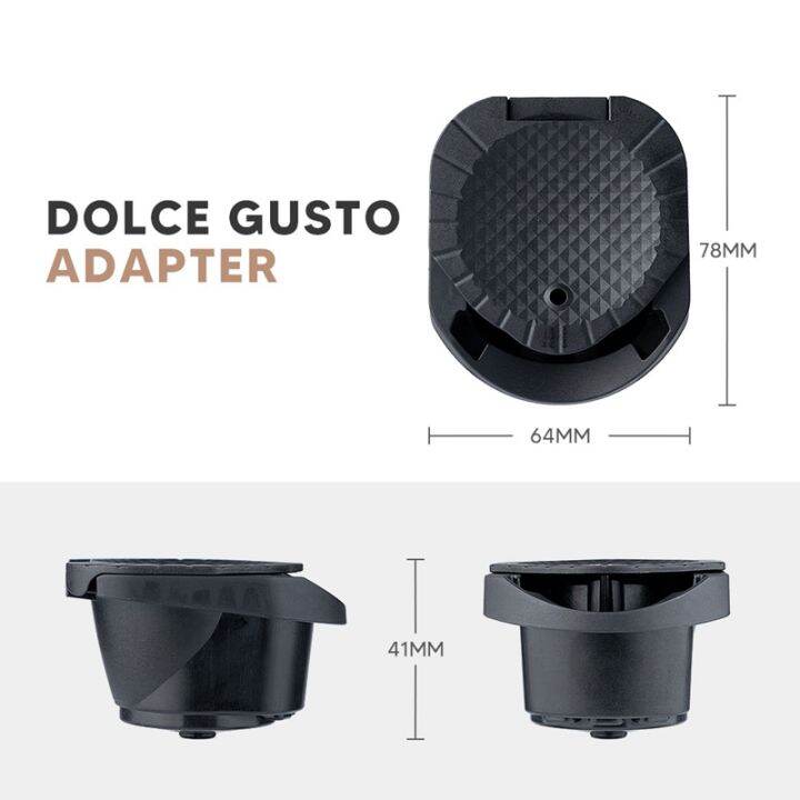 Capsule Adapter for Nespresso Capsules Convert Dolce Gusto Crema Make ...