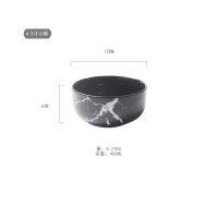 14 Ounce Creative Design Marble Grain Ceramic Rice Bowls Porcelain Noodle Cereal Soup Bowl Dinnerware Home Decoration Tableware