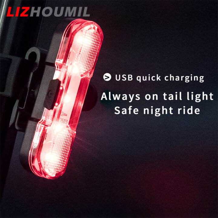 lizhoumil-ไฟท้ายจักรยานกันน้ำแบบชาร์จ-usb-การหมุน360องศา4โหมดแสงจักรยานเสือภูเขาสำหรับการขี่กลางคืน