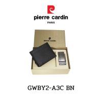 Pierre Cardin (ปีร์แอร์ การ์แดง)ชุดของขวัญ กระเป๋าธนบัตร+เข็มขัดหัวออโต้ Pierre Cardin Giftset wallet belt รุ่น GWBY2-A3C พร้อมส่ง ราคาพิเศษ