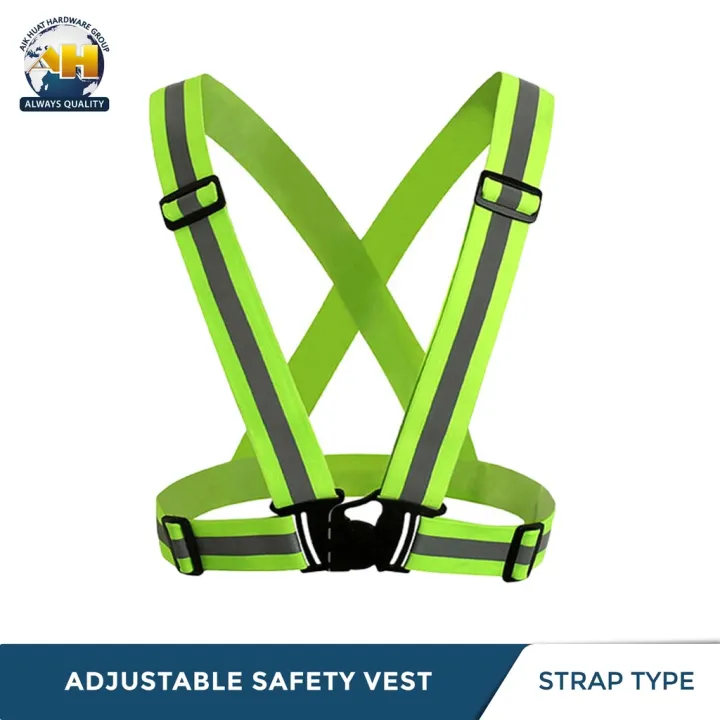 Adjustable Reflective Safety Vest (Strap Type) Lazada