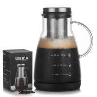 960มิลลิลิตรชงเย็น Borosilicate แก้วเครื่องชงกาแฟชาเย็นน้ำผลไม้น้ำกาต้มน้ำกร๊าฟเซิร์ฟเวอร์เครื่องชงกาแฟหม้อที่มีตัวกรอง