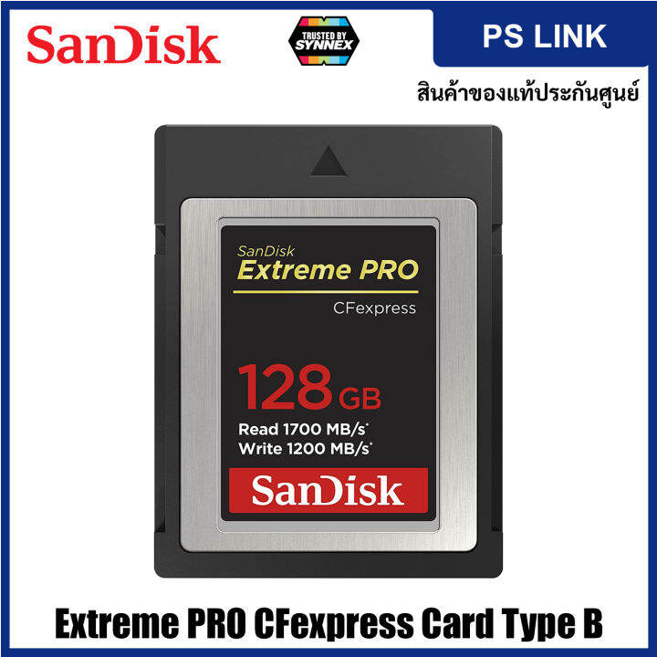 SanDisk Extreme PRO CFexpress Card Type B, 128GB, 1700MB/s R, 1200MB/s ...