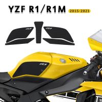 เมืองแผ่นรองถัง3M รถจักรยานยนต์สำหรับ Yamaha YZF R1 R1M YZFR1 YZF-R1สติกเกอร์ติดถังน้ำมันข้าง2015-2021แผ่นกันกระแทกรูปลอกสติกเกอร์ปลอกปกป้องเข่า