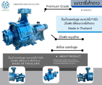 ปั้มน้ำแรงดันสูง ปั้มน้ำ2ใบพัด ปั้มน้ำเพลาลอย ขนาด3นิ้ว*3นิ้ว 2ใบพัด ยี่ห้อเบาวารี่เก้าดาว หมุนซ้าย