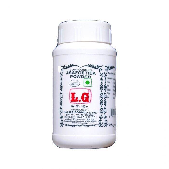Hing Asafoetida Bột gia vị L.G Hing (Asafoetida) (100g) Indian