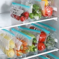 10pcs Wrap Plastic Packaging Bags Food Storage Bag Reusable Freezer Sandwich Sealing Bag Kitchen Refrigerator Food Preservation