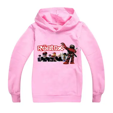 Roblox Jacket Boys Zip Pullover Teen Hoodie Girls Long Sleeve T-Shirt  Cotton Autumn Sports Tops Running Wear