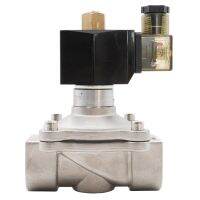 304 Stainless Steel Normally Open Electric Solenoid Valve G3/8" to G2" Pneumatic Valve for Water Oil Gas AC220V DC12V DC24V IP65 Valves