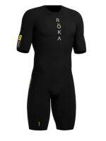 ROKA Cycling Jumpsuit Summer Short-sleeved Sleeveless Mens All-in-One Pants Non-slip Silicone Cushion