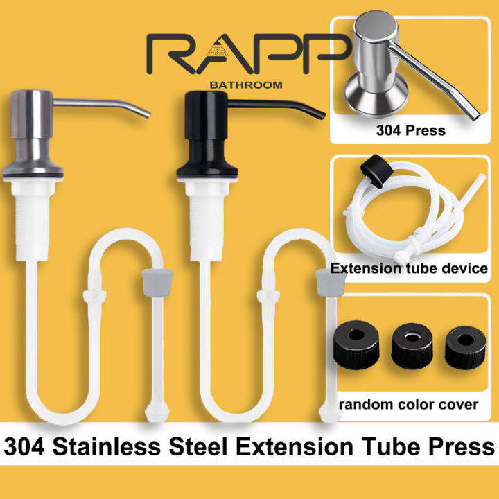 RAPP Stainless Steel Kitchen Sink Soap Dispenser Pump with Extension