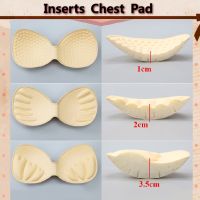 1Pair Inserts Chest Pad Soft Bra Enhancer Push Up Chest Padded Bikini Padded Colorful Body-fitted Foam Sponge Swimsuit Padding