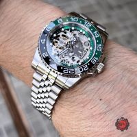 Seiko Mod Sprite Skeleton Jubilee Strap Open Case Automatic Watch