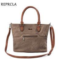 REPRCLA High Quality Handbags Vintage PU Leather Shoulder Bags Crossbody Hollow Large Top-handle Women Bags Bolsa Feminina