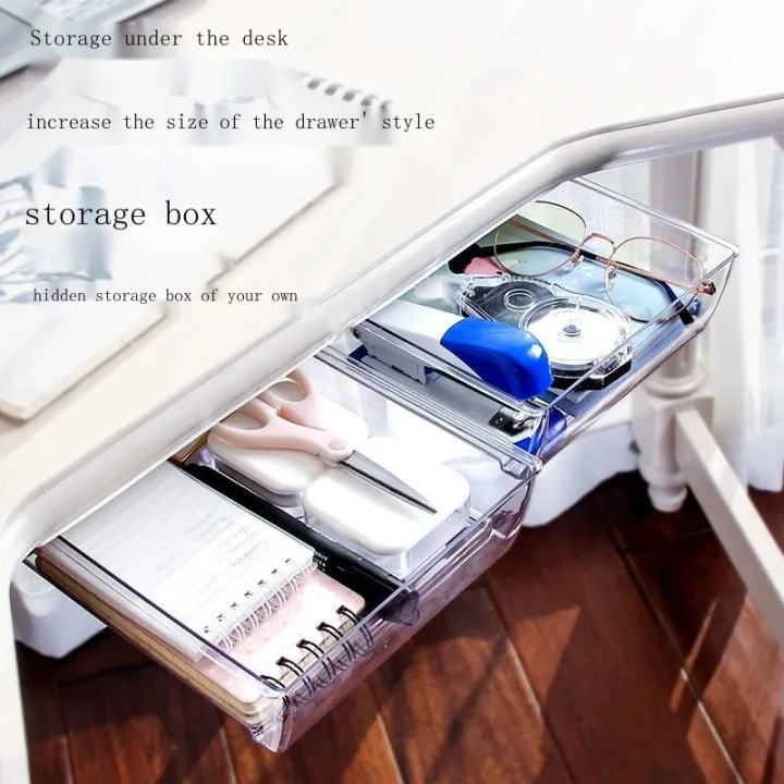 Under the table to receive artifact hidden drawer contact office under