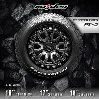 RAIDEN MONSTER AT3  ยางลายใหม่ มิติใหม่ของยาง all terrain ยางสั่น ยางบวม ยางแตก โดนตำ เครมฟรี 6 เดือน ราคานี้ ได้  1เส้น แถมจุ๊ฟลมอย่างดี +อัน