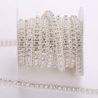 【CW】 30 designs choose Ivory Rhinestone Chain Sewing Banding Trim Wedding party handwork Supply