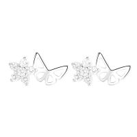 พร้อมส่ง S925 ต่างหู Butterfly Earrings เงินแท้ starfish ต่างหูเพชร น่ารัก แฟชั่น คริสต์มาส ปีใหม่ วันเกิด ของขวัญ