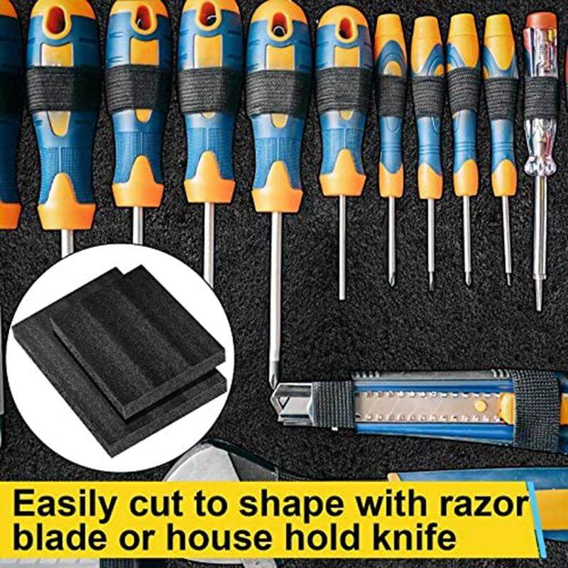 4 Pcs Customizable Polyethylene Black Foam Packing Foam Inserts Black