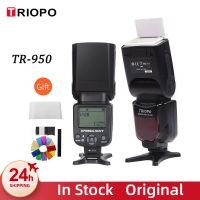 TR-950 Triopo แสงแฟลช Speedlite อเนกประสงค์สำหรับ Fujifilm กล้องโอลิมปัส Nikon Canon 650D 550D 450D 1100D 60D 7D กล้อง5D