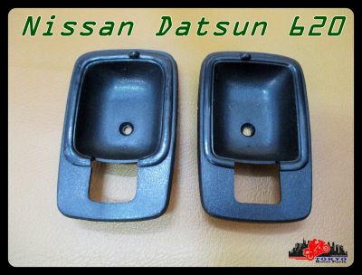 NISSAN DATSUN 620 DOOR HANDLE SOCKET "BALCK" SET PAIR (LH&amp;RH) // เบ้ารองมือเปิดใน สีดำ  ซ้าย และ ขวา สินค้าคุณภาพดี
