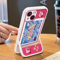 Cartoon Couple IPhone Invisible Bracket Case Compatible for Iphone 12 Pro Max 11 13 14 Pro Max 6 6S 7 8 14 Plus X XR XS MAX Case Cute TPU All-inclusive Silicone Mobile Phone Case