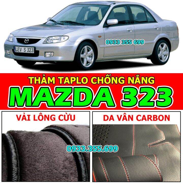 Thảm Taplo MAZDA 323 bằng Nhung lông Cừu, Da vân Carbon, Da vân Gỗ 1997  1998 1999 2000 2001 2002 2003 2004 | Lazada.vn