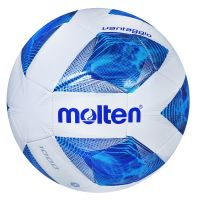 MOLTEN ลูกฟุตบอลหนังเย็บ Football MST TPU pk F5A1000 BL (แถมฟรี ตาข่ายใส่ลูกฟุตบอล +เข็มสูบลม)