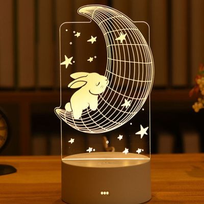 【CC】 USB Night Lights Sign Table Lamp Decorations for Bedroom Birthday Wedding Gifts