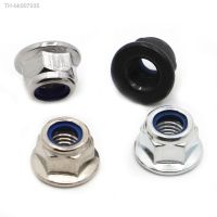 ✚▣♚  M3 M4 M5 M6 M8 M10 M12 Stainless Steel / Nickel / Galvanized Nylon Lock Flange Nut Insert Lock Nut Self-locking Nylock Locknut