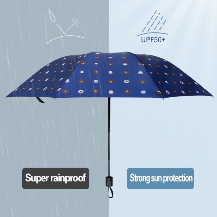 ร่มพับได้-umbrella-ร่มกันแดด-uv-ร่มกันแดดกันฝน-น้ำหนักเบา-ร่มกันยูวี-สะดวกในการพกพา