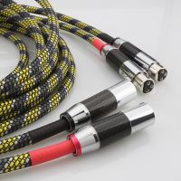 HI-End SQ-888 G5 5N OFC silver plated audio balanced interconnect cable with Carbon fiber XLR plug Audio Video AMP CD XLR Cable