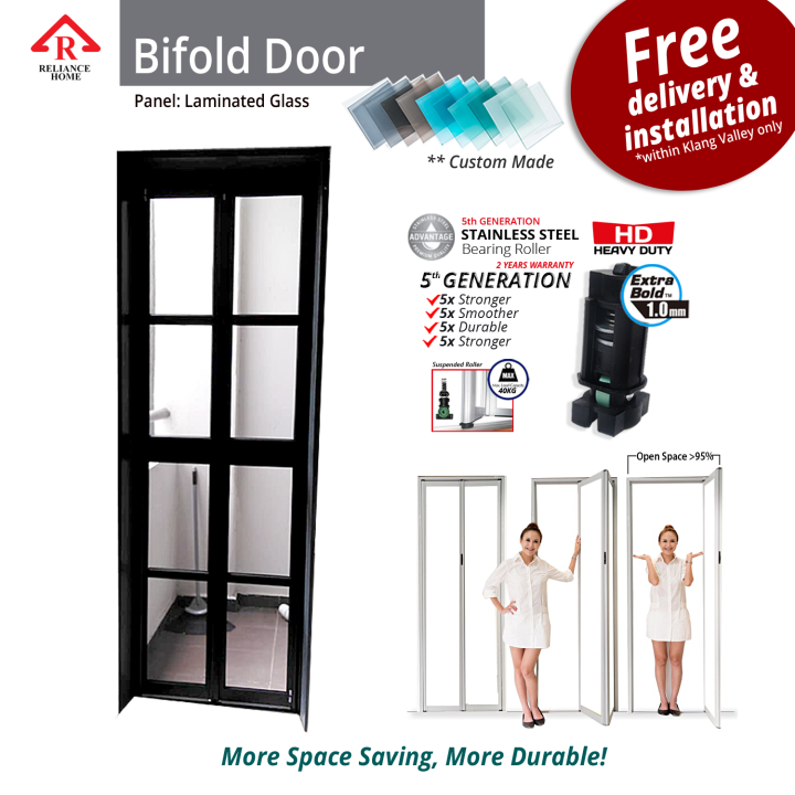 [PREORDER] Bifold Door, Bifold Laminated Glass, Toilet door, Glass