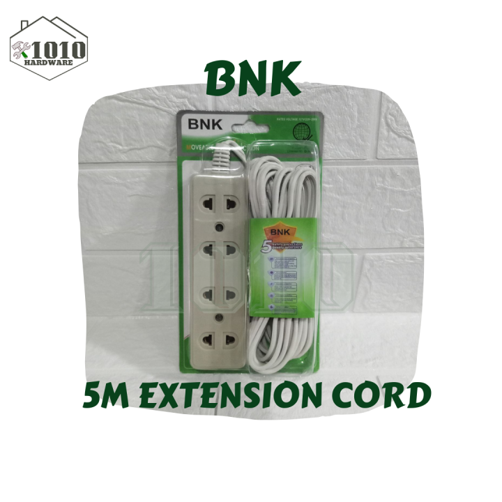 BNK K2014 5M EXTENSION CORD Lazada PH