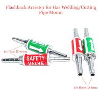 Flashback Arrestor 1 Pair Oxygen Acetylene Propane Safety Valve For 8Mm 6Mm 0.31" 0.24" Cutting Torch Hose Flame Buster