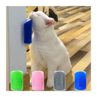 Cat Self Groomer With Catnip Soft Cats Wall Corner Massage Cat Comb Brush Rubs Face Tickling Comb Grooming Supplies