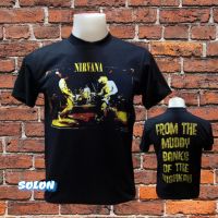 เสื้อวง NIRVANA วงร็อค  ไม่มีตะเข็บข้าง  คอฟิต ป้ายUS เสื้อวินเทจ เสื้อทัวร์ วงร็อคต่างประเทศ