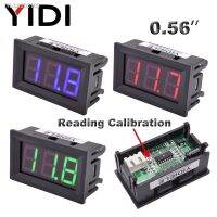 ℡ 5/10pcs 0.56 LED Digital Ammeter Voltmeter Panel DC 30V 100V AC 220V 500V 600V Calibrate Reading Red Green Blue Volt Amp Meter