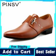 PINSV Giày chính thức cho nam Giày da Oxfords Giày kiểu Anh thumbnail