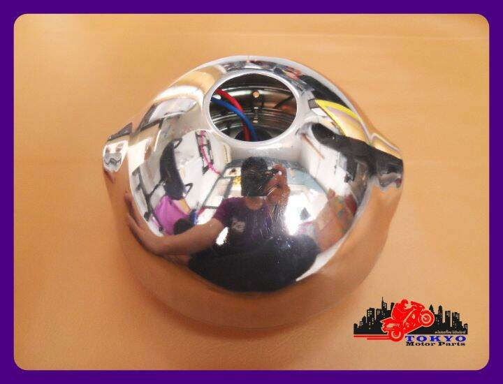 suzuki-a100-a100sr-headlight-with-chrome-case-ไฟหน้า-พร้อม-หน้ากาก-ชุบโครเมี่ยม-สินค้าคุณภาพดี