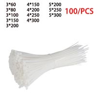 Self-locking plastic nylon cable tie 100 pieces white 5x300 cable tie fastening ring 3x200 industrial cable tie cable tie set