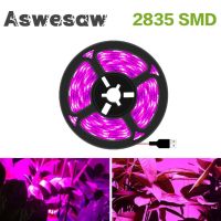 DC 5V USB LED Grow Light Full Spectrum 1-5m Plant Light Grow LED Strip Phyto Lamp for Vegetable Flower Seedling Grow Tent Box Shield  Netting