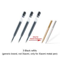 【☊HOT☊】 miciweix ปากกาโลหะสีทองเงิน Mijia Xiaomi 0.5Mm เรียบสีดำ Mikuni ปากกาสำหรับเขียนญี่ปุ่นหมึกดำสำนักงานนักเรียน
