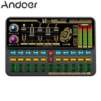 SK500แบบพกพาสดการ์ดเสียงเปลี่ยนเสียงอุปกรณ์ผสมเสียงในตัวหลายเสียงผลกระทบแบตเตอรี่แบบชาร์จไฟการเชื่อมต่อ BT สำหรับมาร์ทโฟนคอมพิวเตอร์สดสตรีมมิ่งออนไลน์ร้องเพลงแชทเกมคาราโอเกะ
