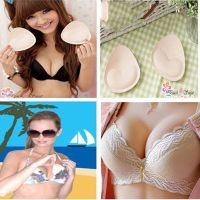 【CW】 1 Pair Woman Swimsuit Padded Sponge Foam Push Up Enhancer Chest Cup Thick Bikini Swimwear Inserts Triangle Bra Pad